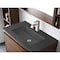James Martin Vanities 35.4'' Single Vanity, Mid-Century Walnut w/ Charcoal Black Composite Stone Top 805-V35.4-WLT-CH - alternate 4